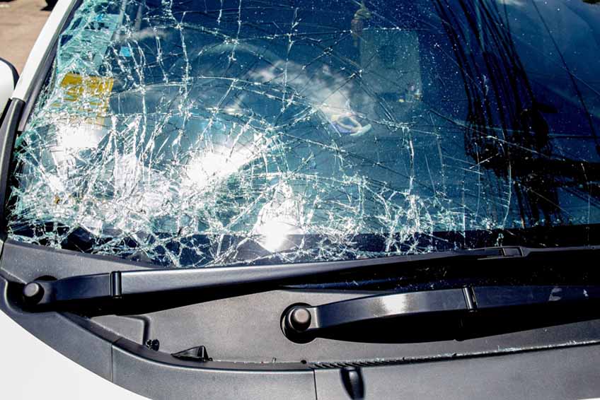 damaged windshield damaged windshield