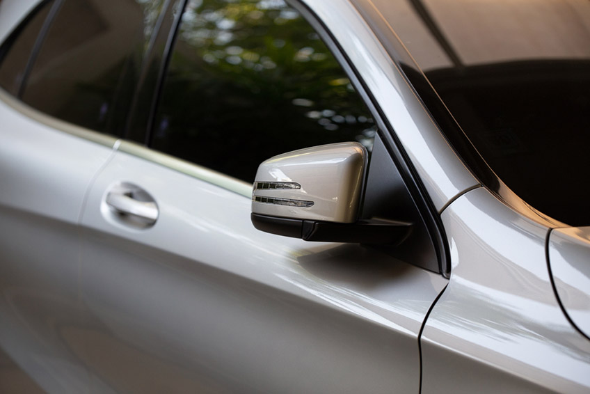 driving tinted car