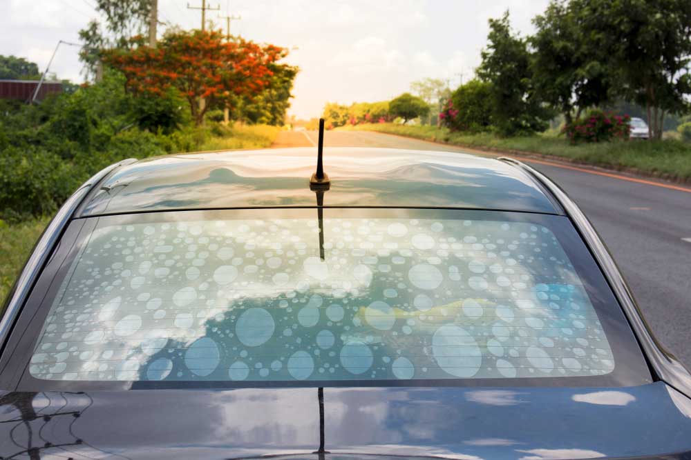 car tint bubbles