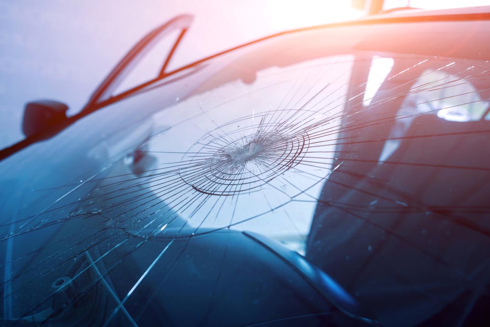 cracked windshield cracked windshield