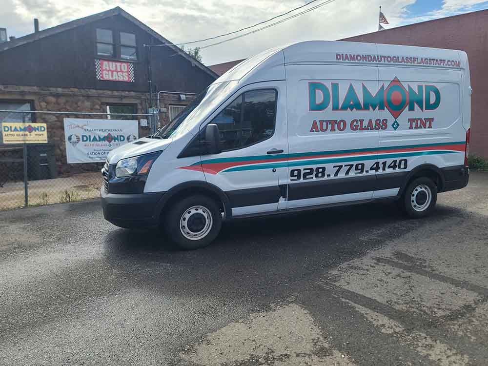 mobile auto glass services van