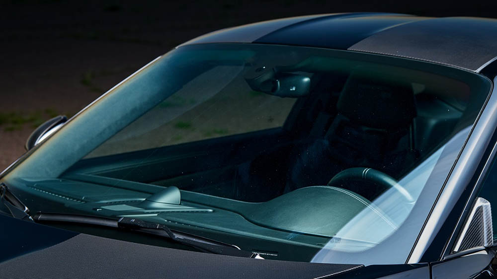 windshield with OEM markings